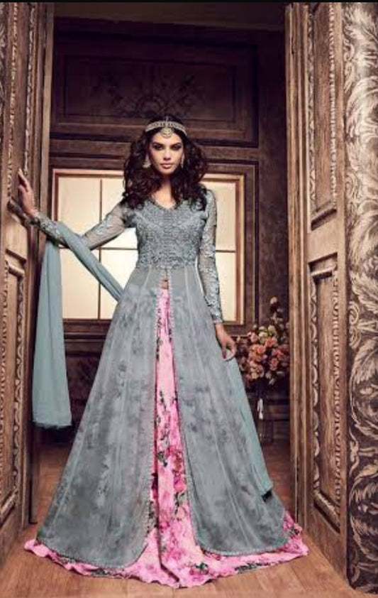 Anarkali skirt with long top