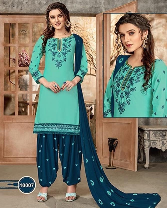 Glaze cotton salwar suit