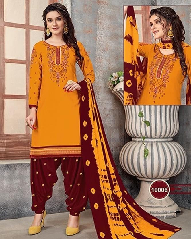 Glaze cotton salwar suit