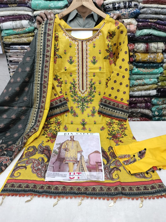 Embroidered lawn suit 3pc