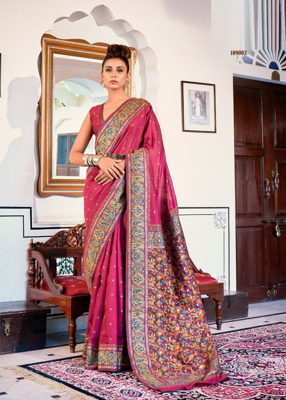 Pashmina Silk Saree