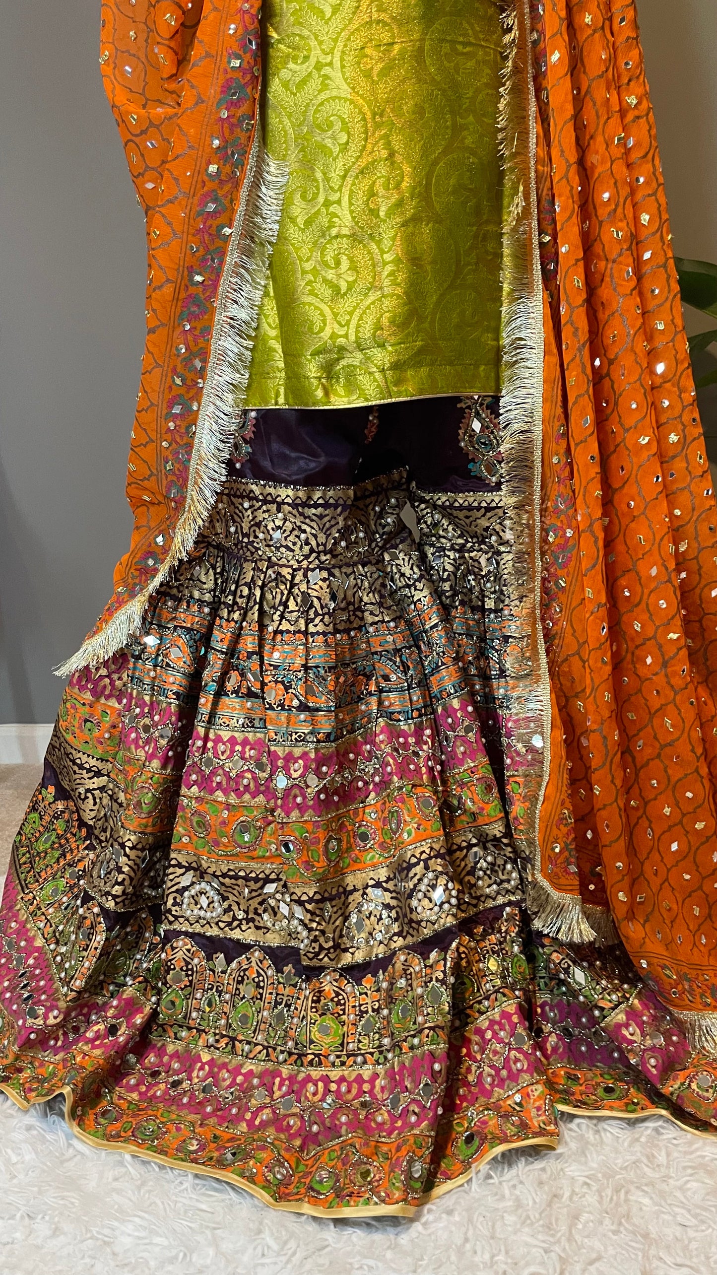 Party wear bridal gharara suit