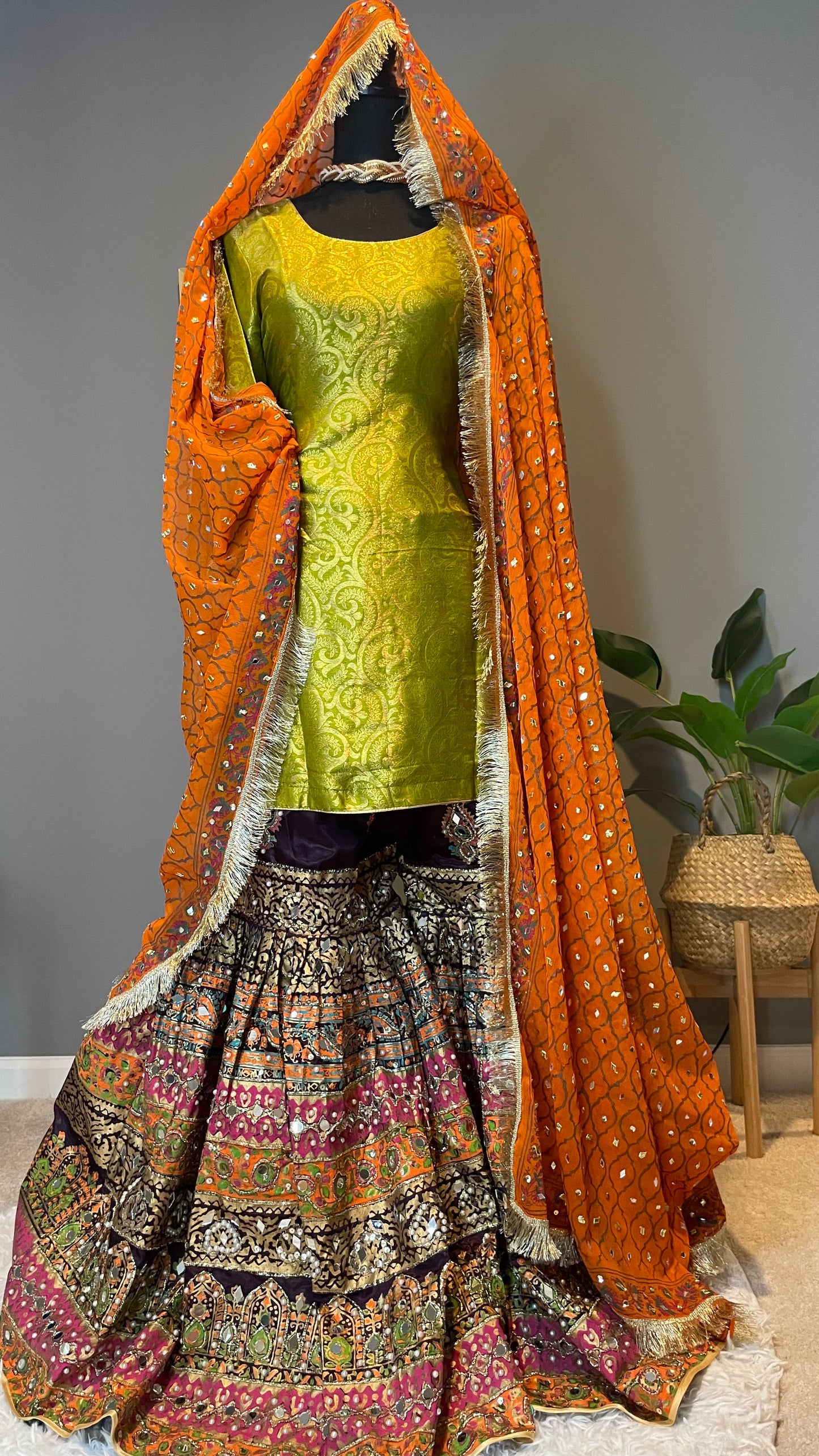 Party wear bridal gharara suit