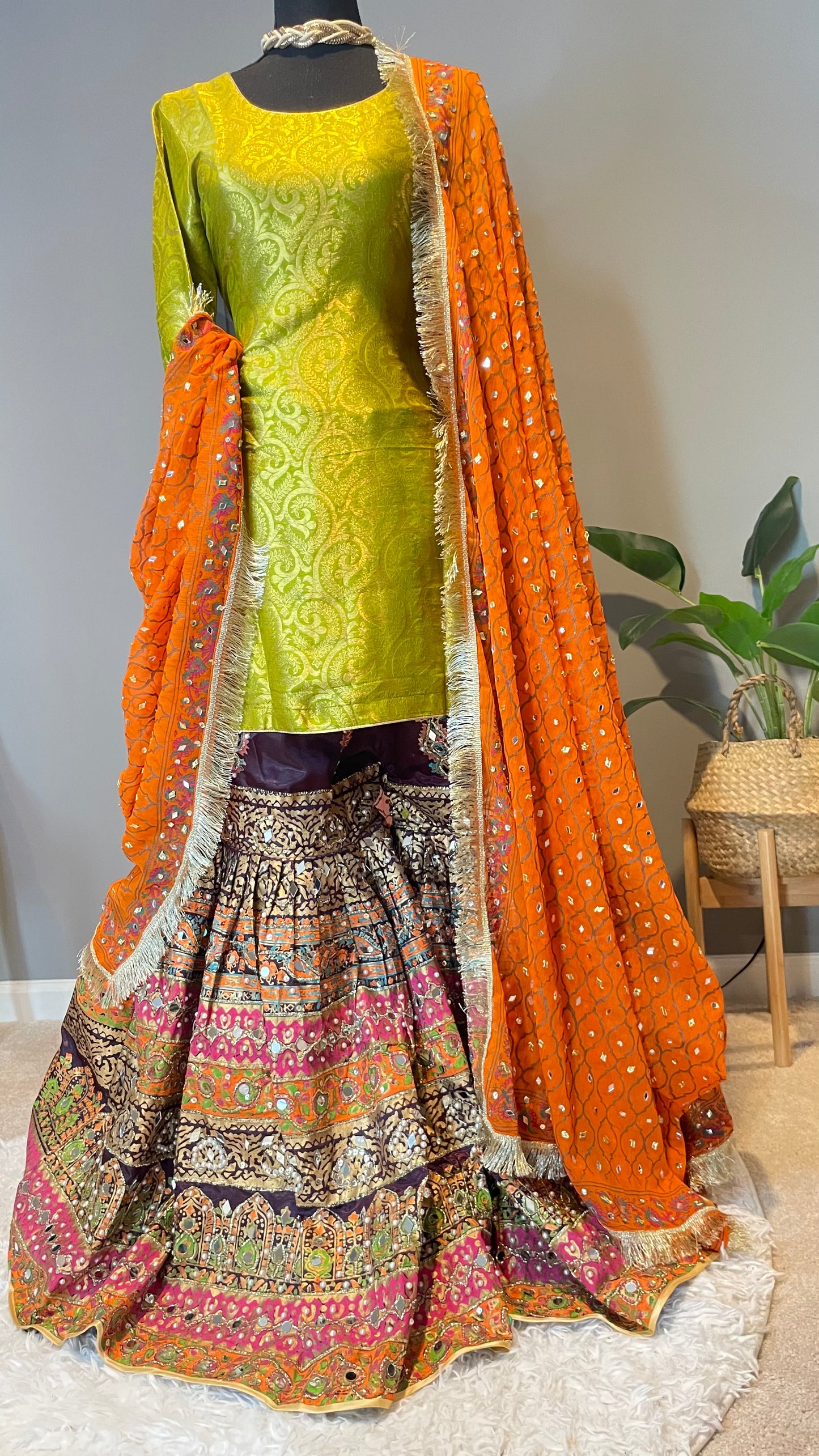 Party wear bridal gharara suit