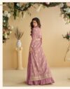 pink tulip anarkali dress with jacket