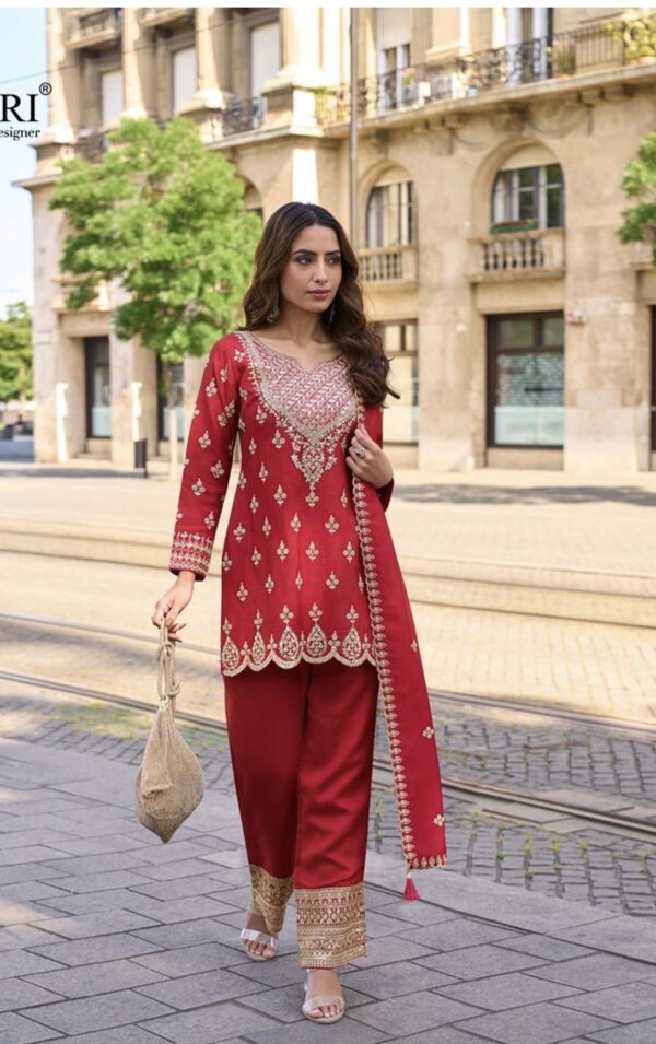 red party wear salwar suit
