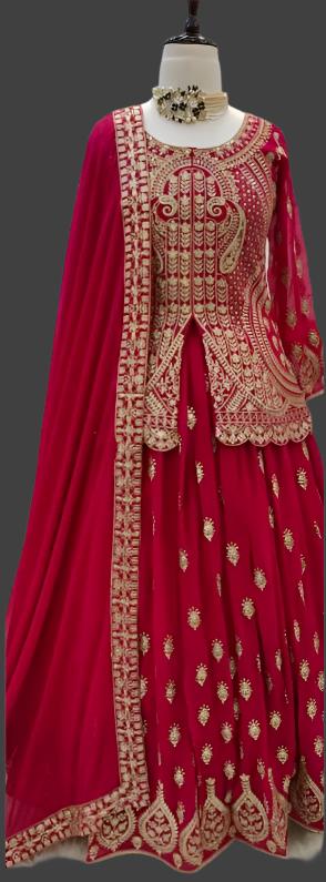 hot pink lehenga