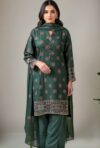 Green soft khadi salwar kameez