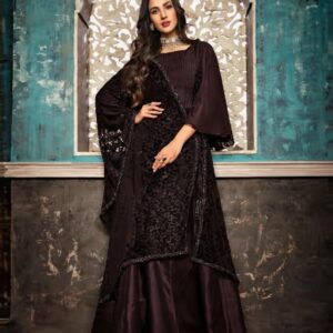 black anarkali dress