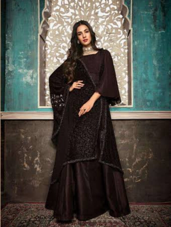 black anarkali dress