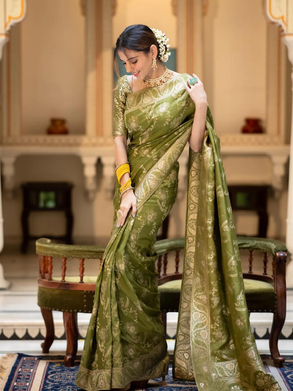Green Silk Saree