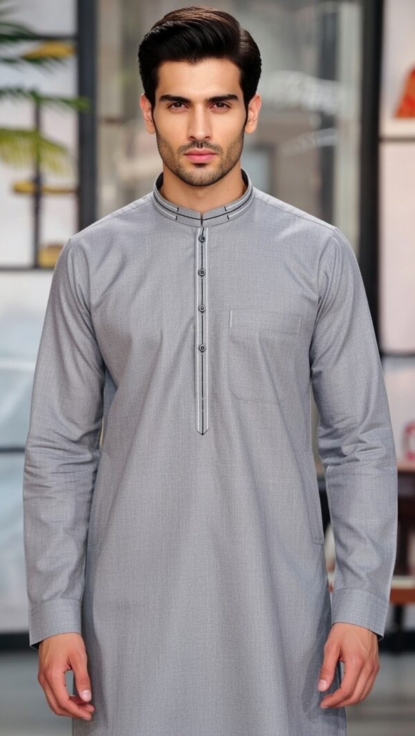 men’s grey color kabli
