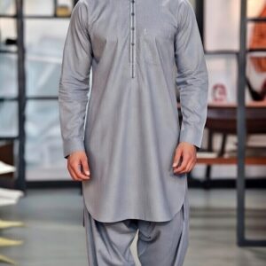 men’s grey color Kurta salwar