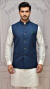 blue waist coat