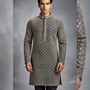 Shop All black chikankari lacknowi kurta pajama set