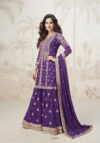 Shop All purple embroidered palazzo suits