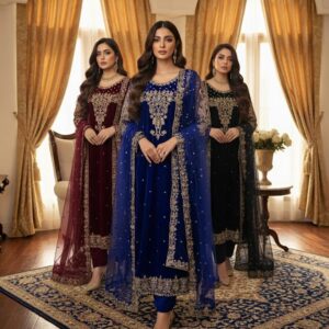 Velvet Salwar Kameez