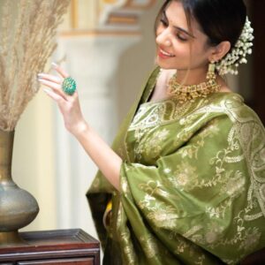 golden sequins embroidered stones shahara suit