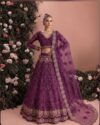 plum lehenga ig